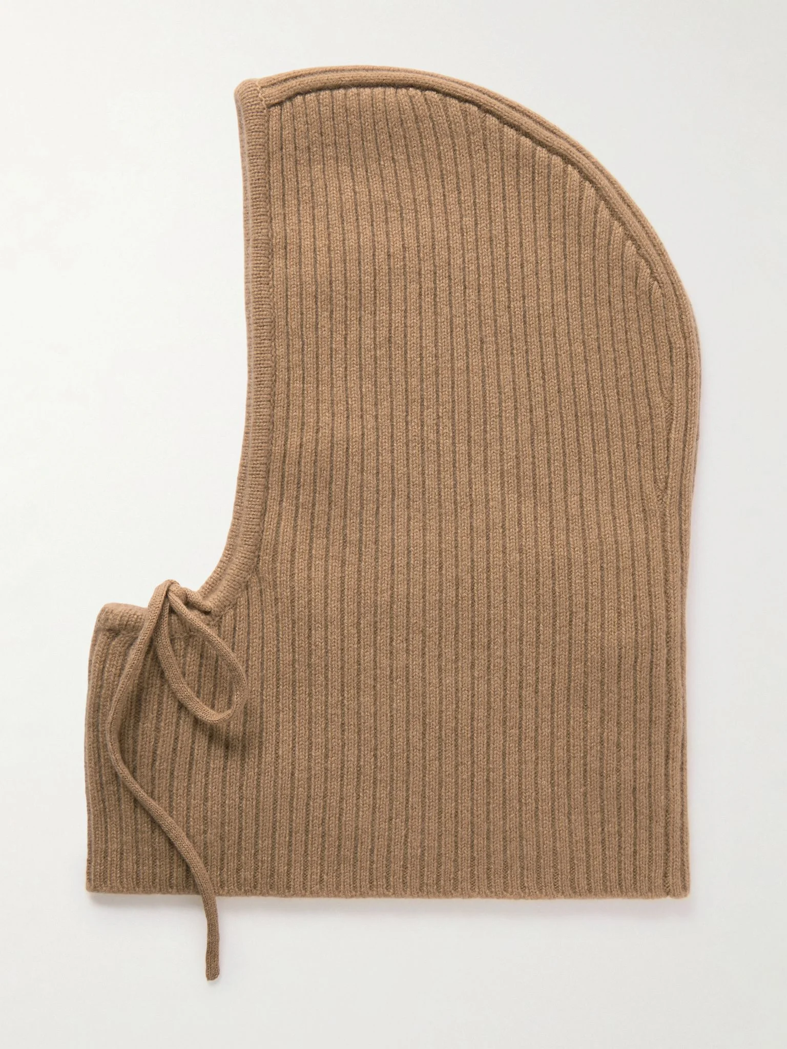 Ribbed cashmere snood Camel - 1