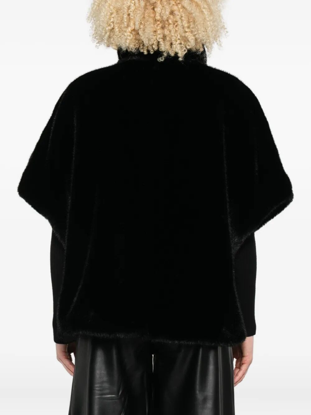 `Comodino` Faux Fur Cape - 3
