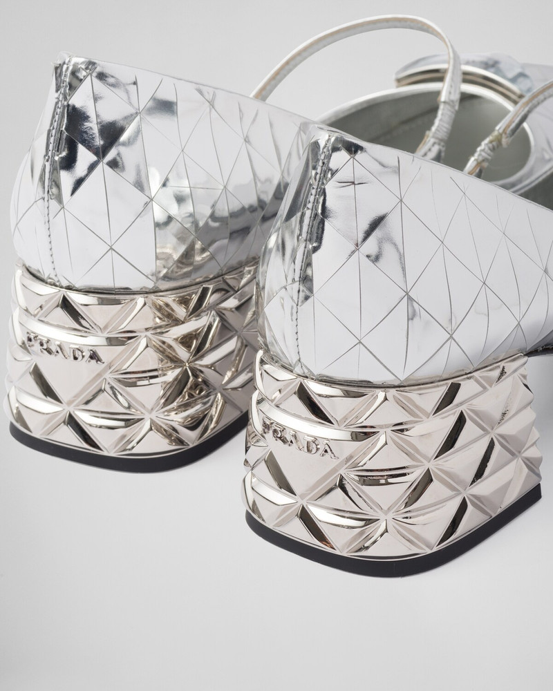 Metallic leather pumps 6