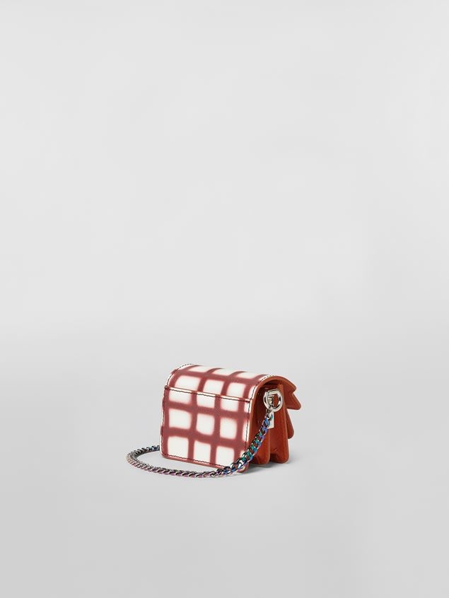 CHECK PRINT SAFFIANO CALF NANO TRUNK BAG - 3