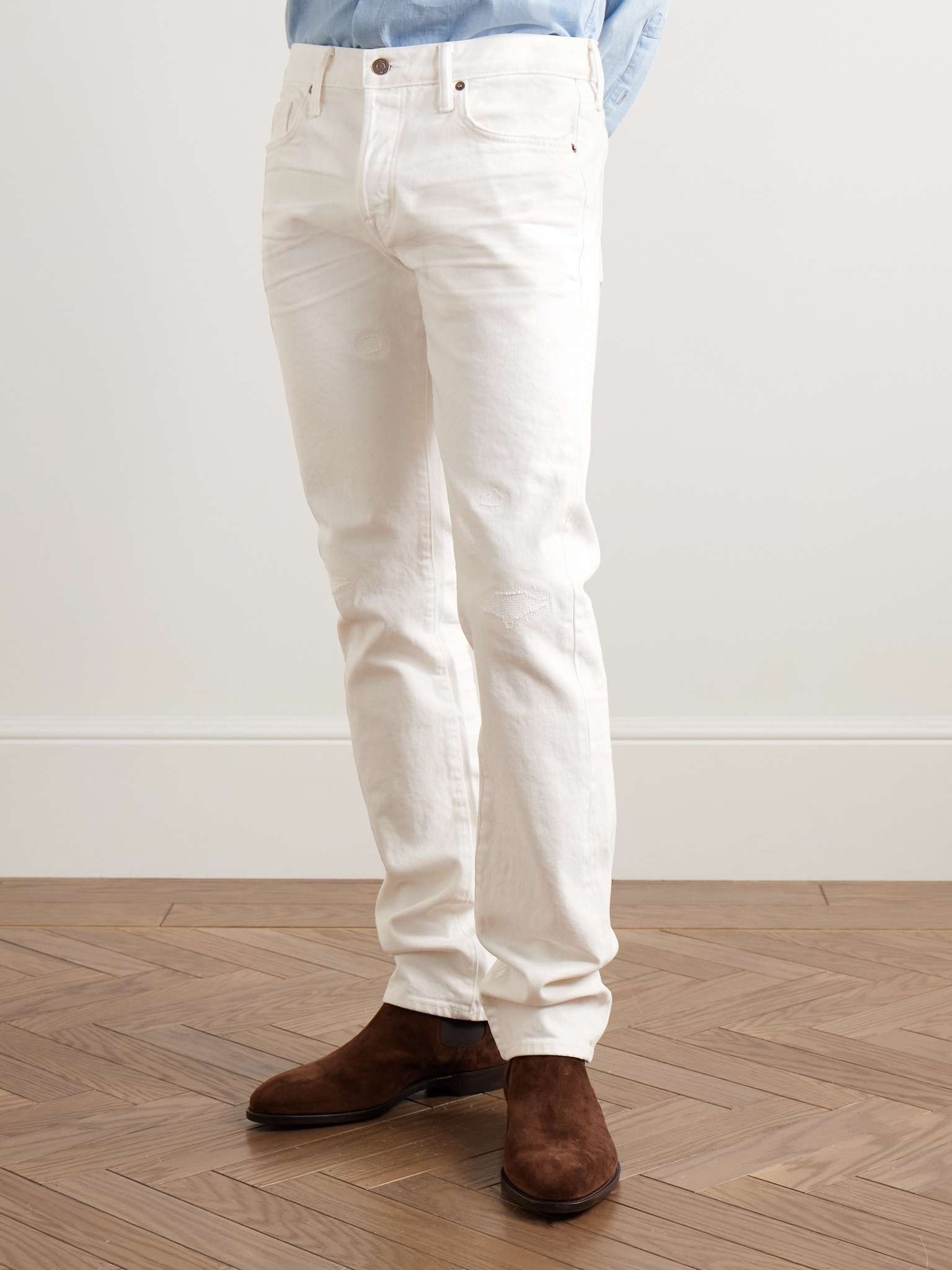Slim-Fit Straight-Leg Selvedge Jeans - 3