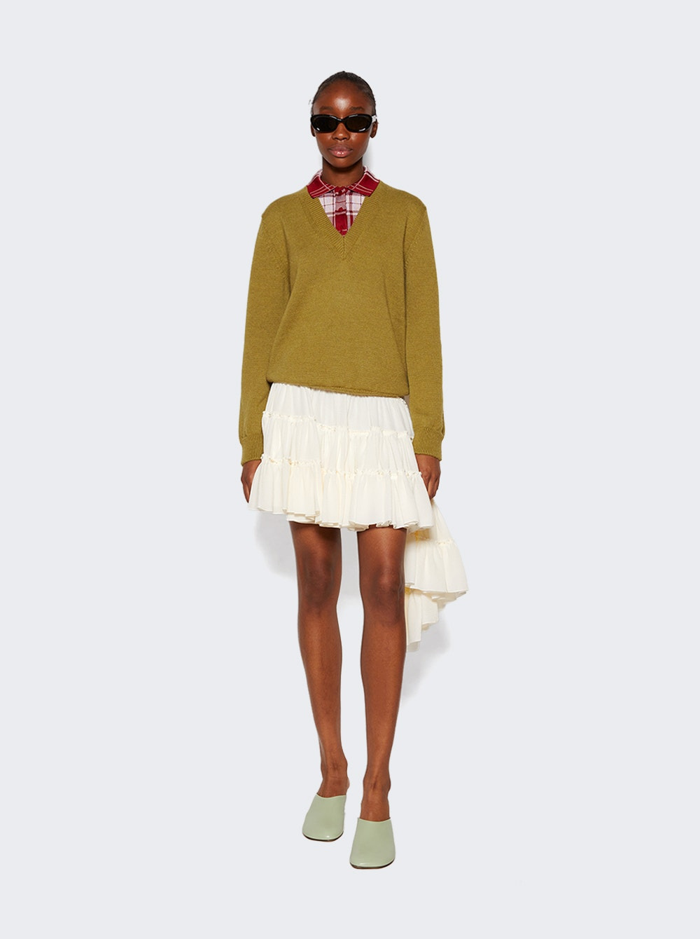 Ruffled Skirt Off White - 2