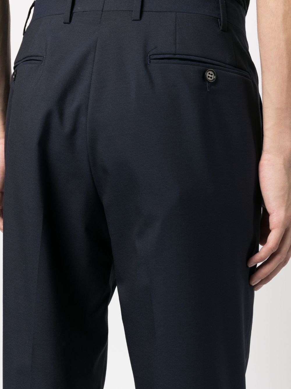 mid-rise wool chinos - 5