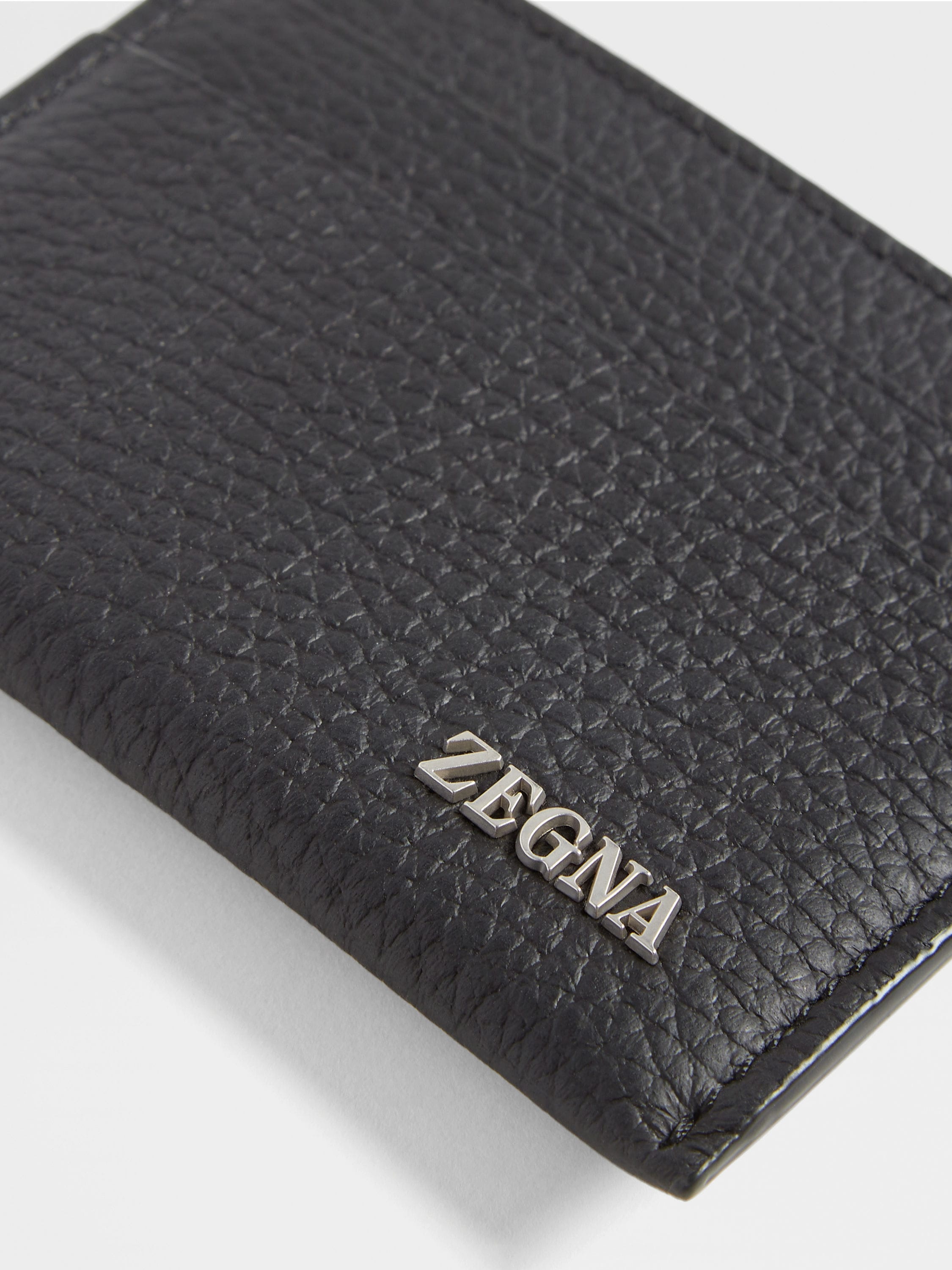 BLACK DEERSKIN CARD CASE - 5