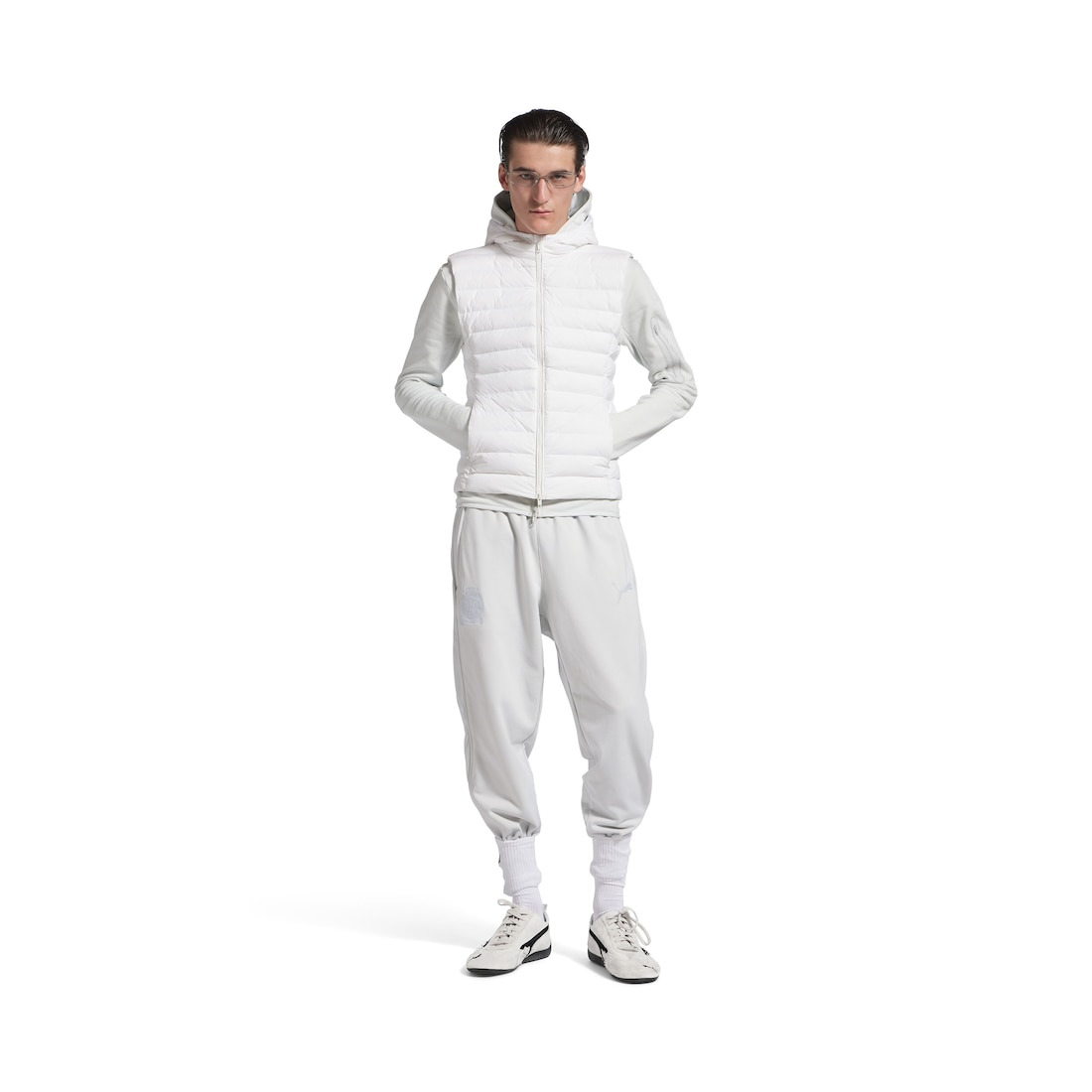 Balenciaga I Puma Fitted Tracksuit Pants in Dirty White - 2