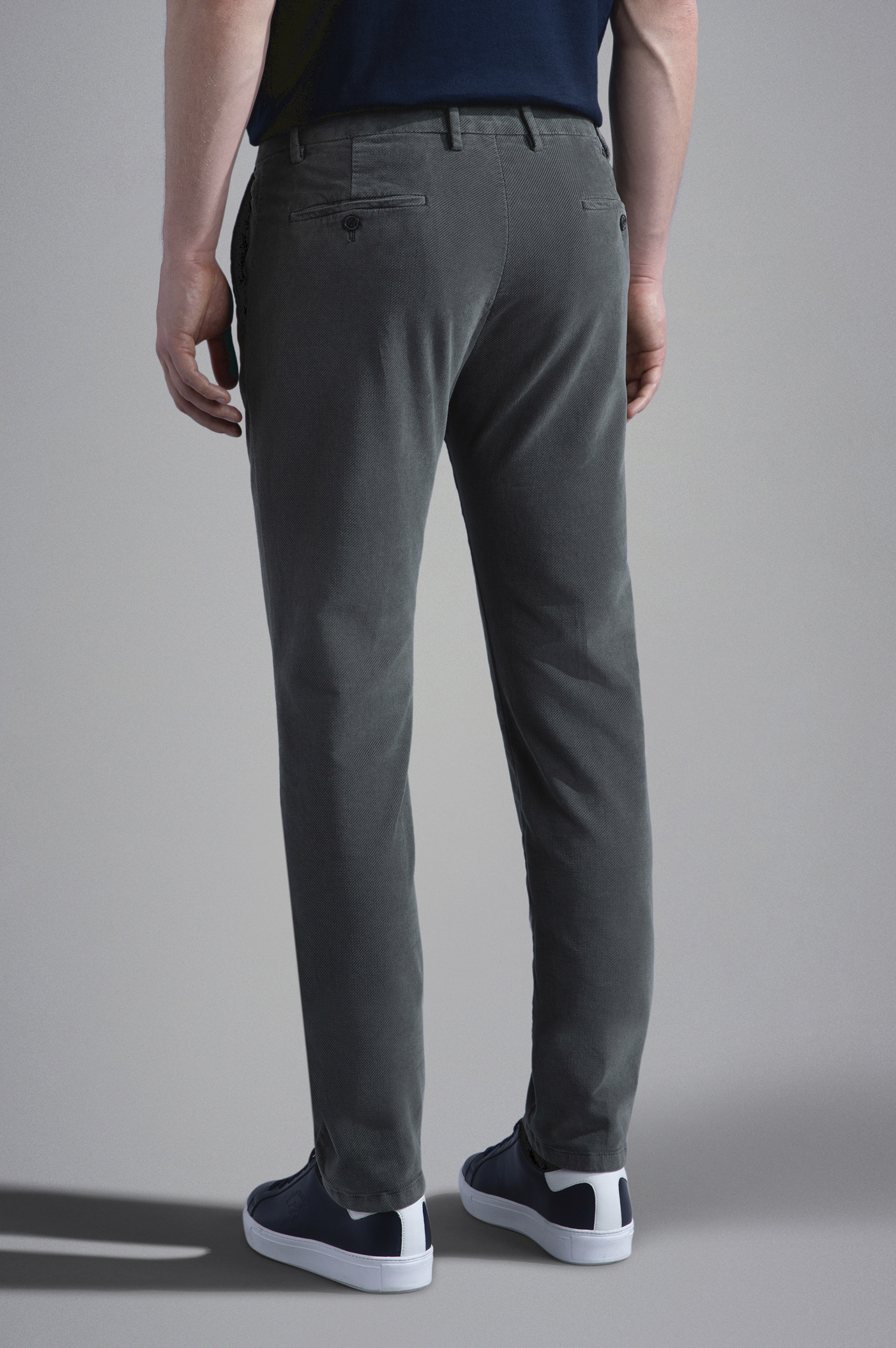 VELVET TWILL CHINO TROUSERS - 3