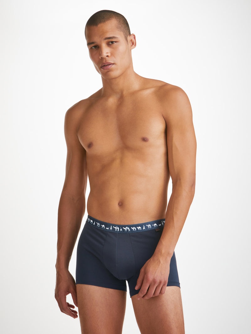 Men's Boxer Briefs Band 62 Pima Cotton Stretch Navy - 2