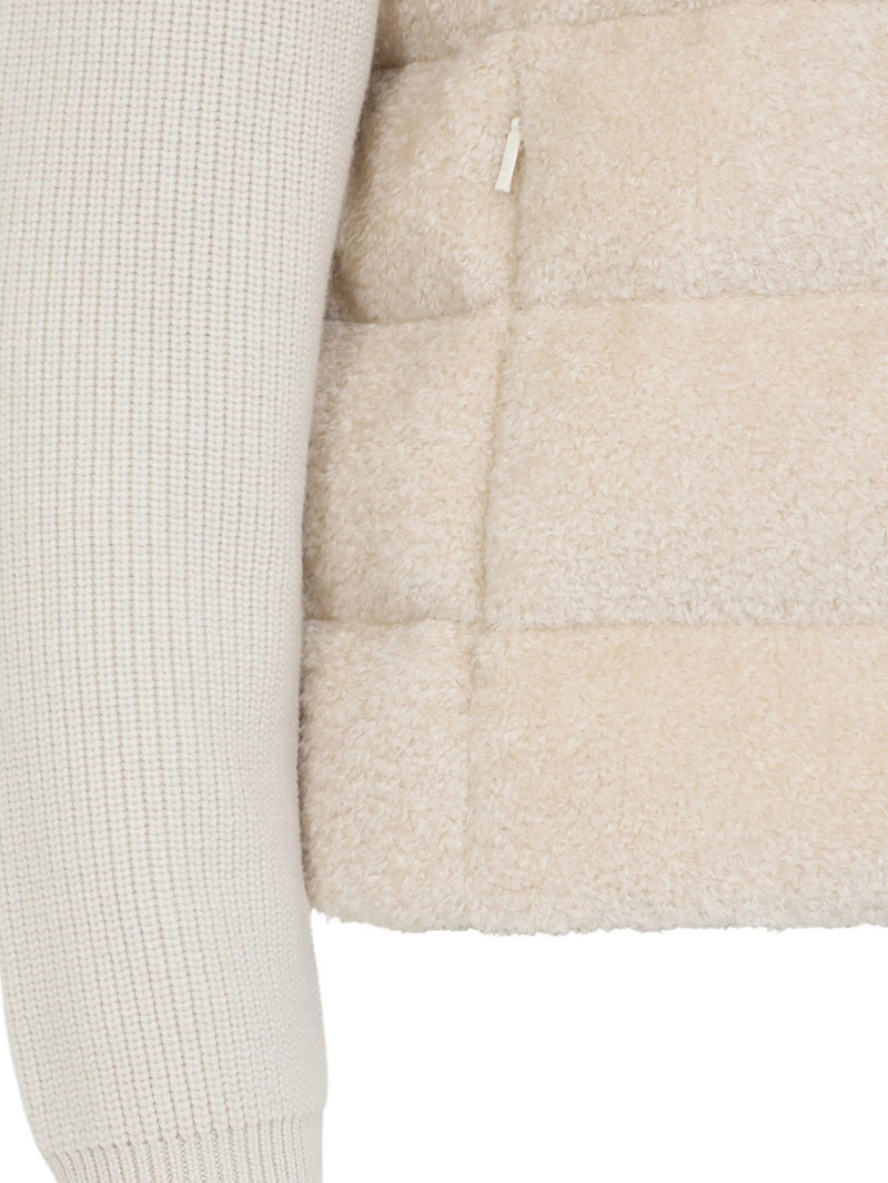 Moncler Moncler Padded Teddy Wool Zip-up Cardigan outlook