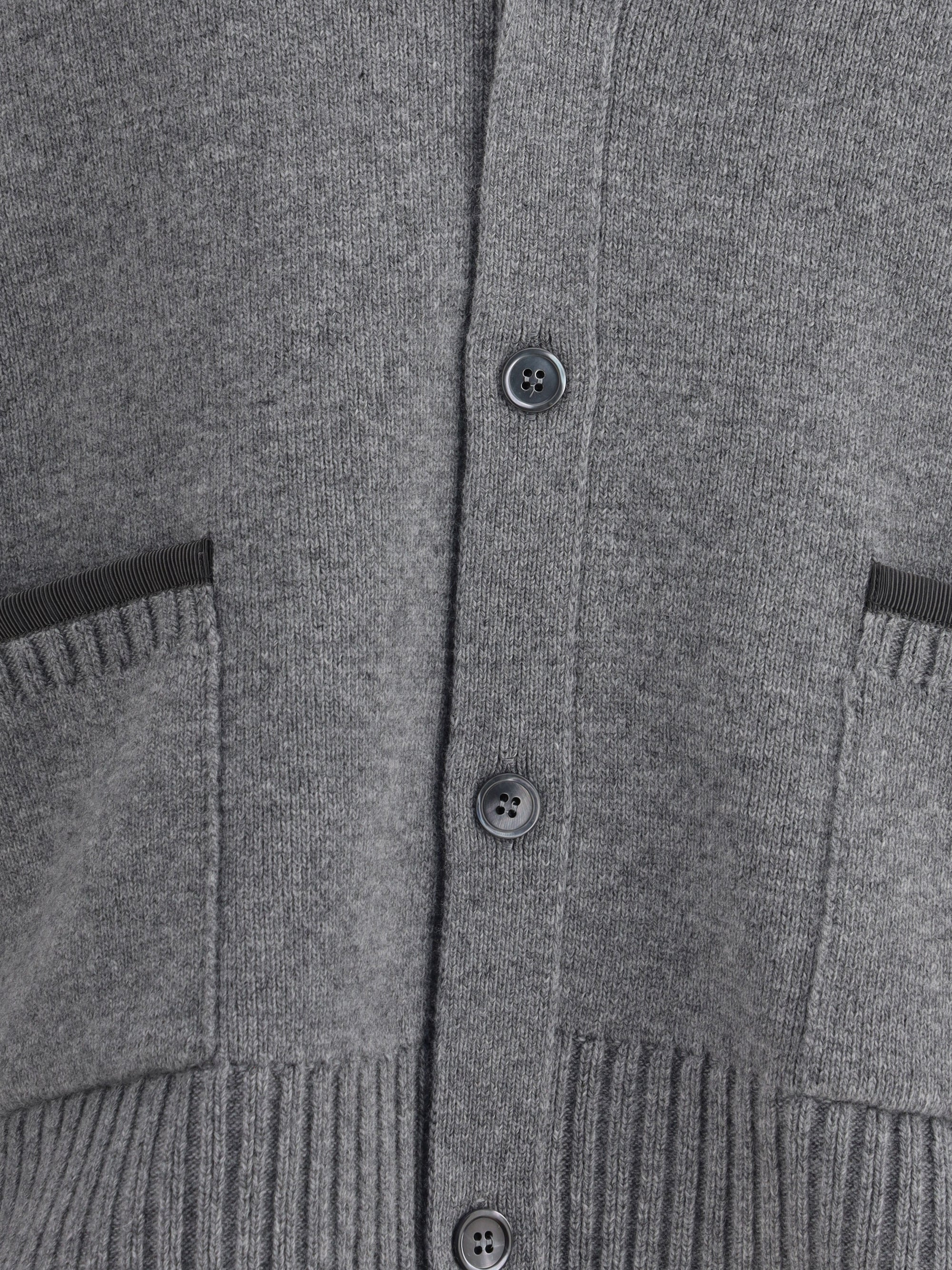 Thom Browne Men Merino Wool Cardigan - 3