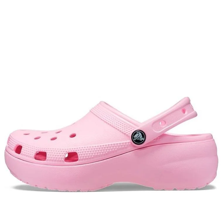 (WMNS) Crocs Classic Platform Clog 'Flamingo' 206750-6S0 - 1