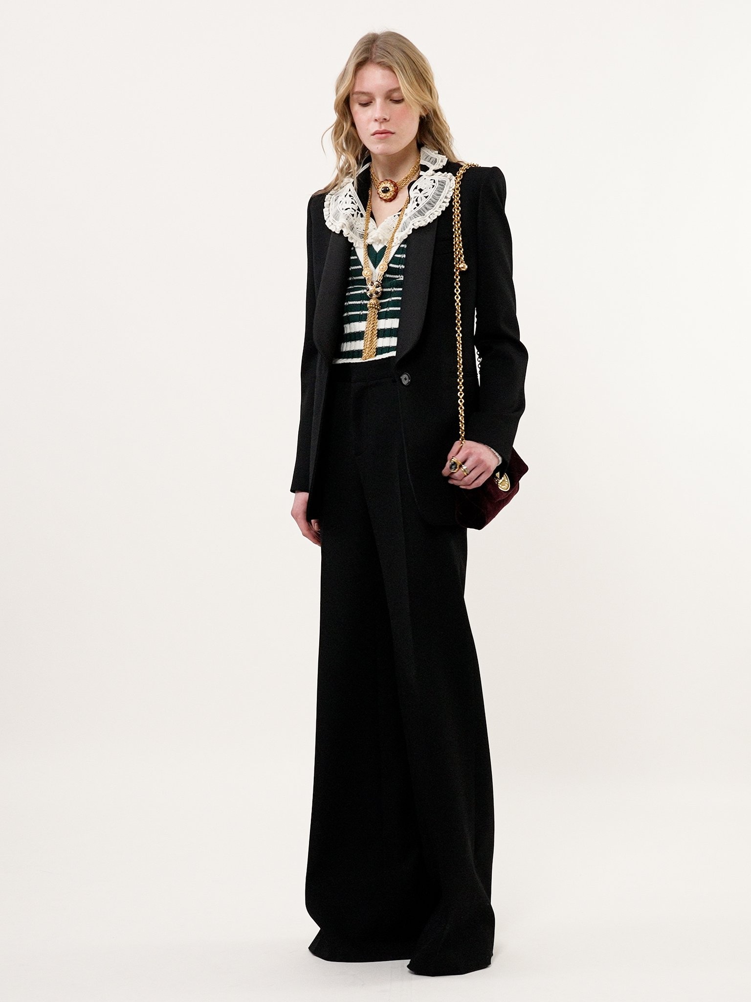 TUXEDO JACKET IN WOOL GRAIN DE POUDRE - 5