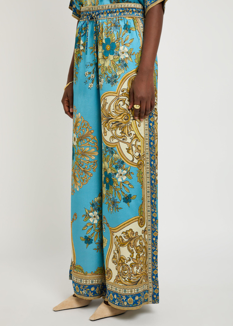 ALÉMAIS Alemais Cassie Printed Silk Trousers outlook