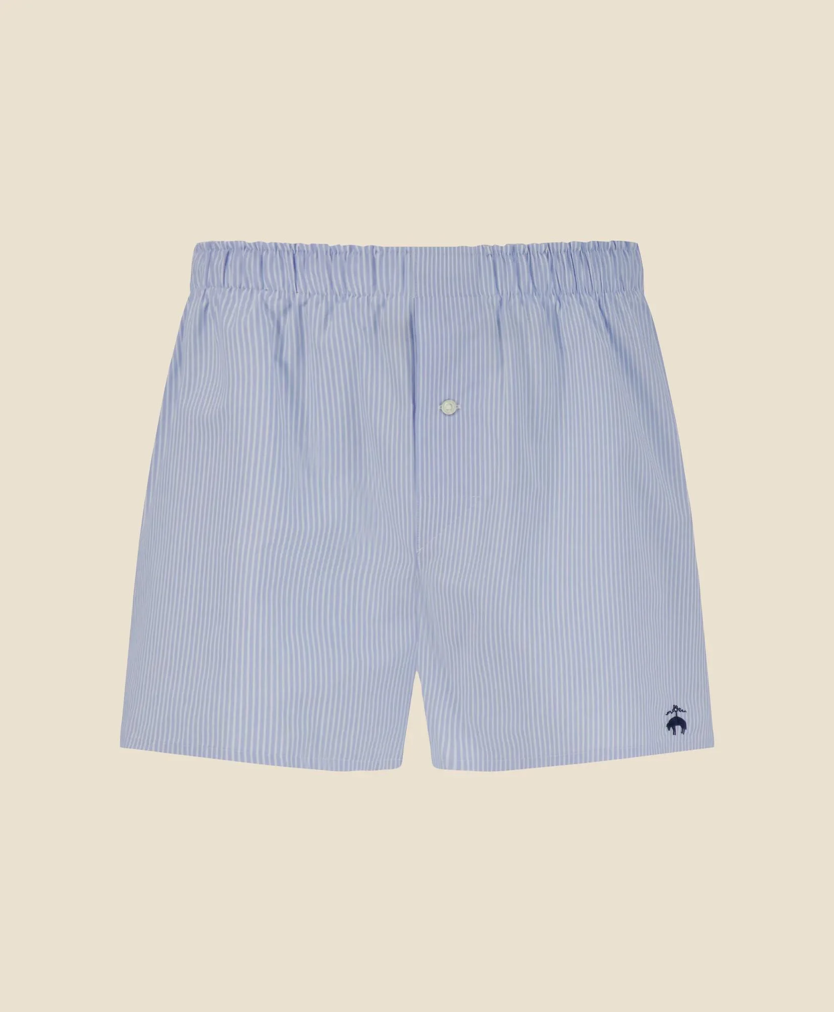 Slim Fit Cotton Broadcloth Striped Boxers - 1