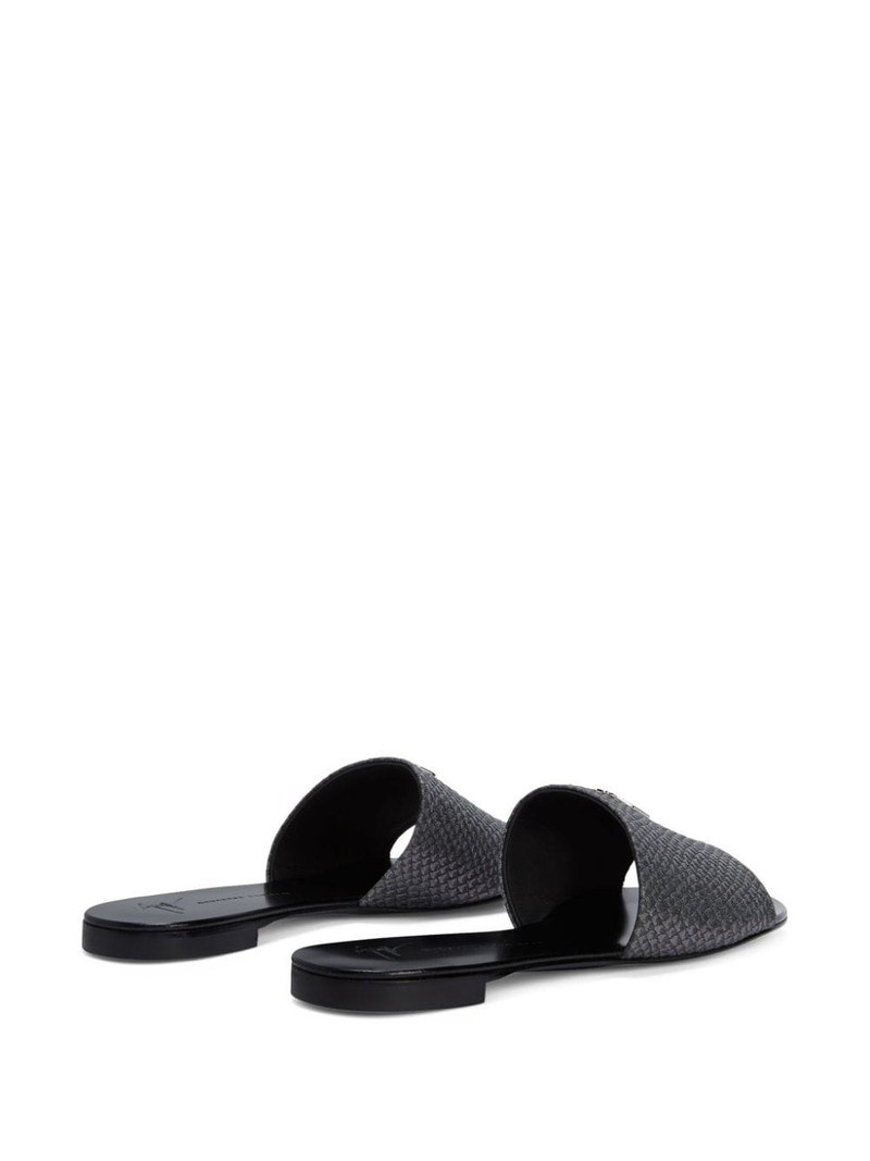 Shirley leather slides 3