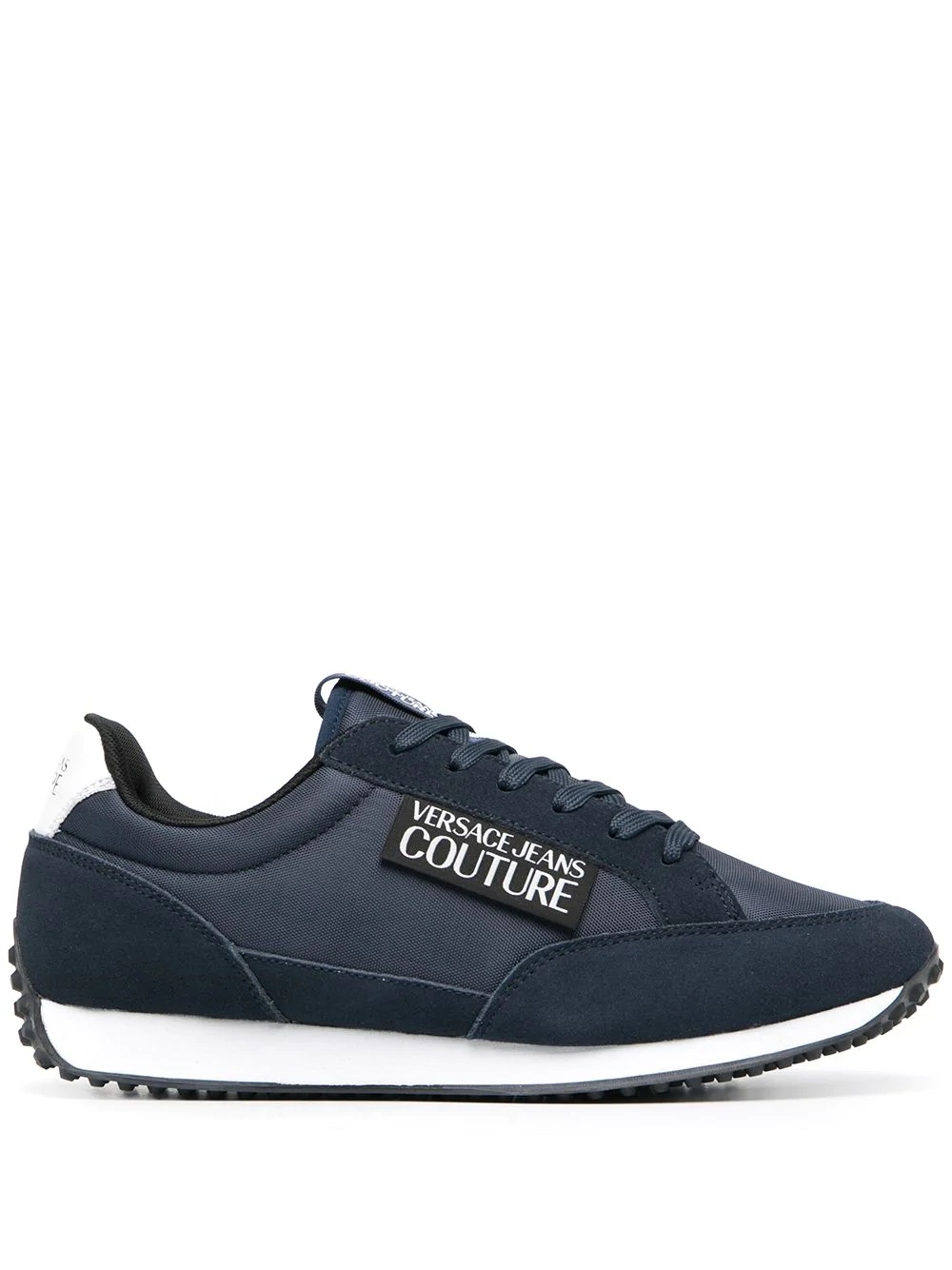 logo-patch low top trainers - 1