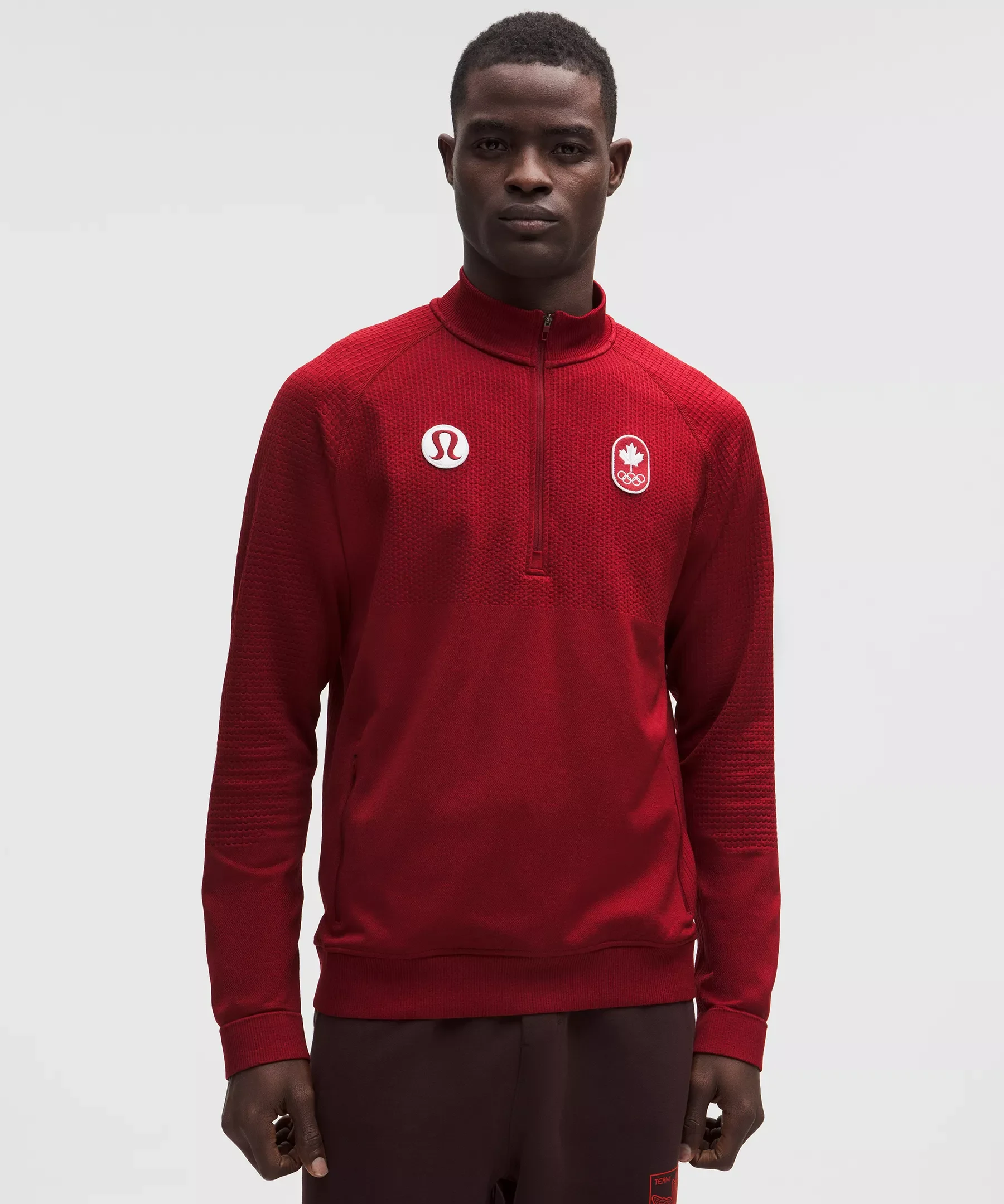 Team Canada Men's Engineered Warmth Half Zip *COC Logo - 1