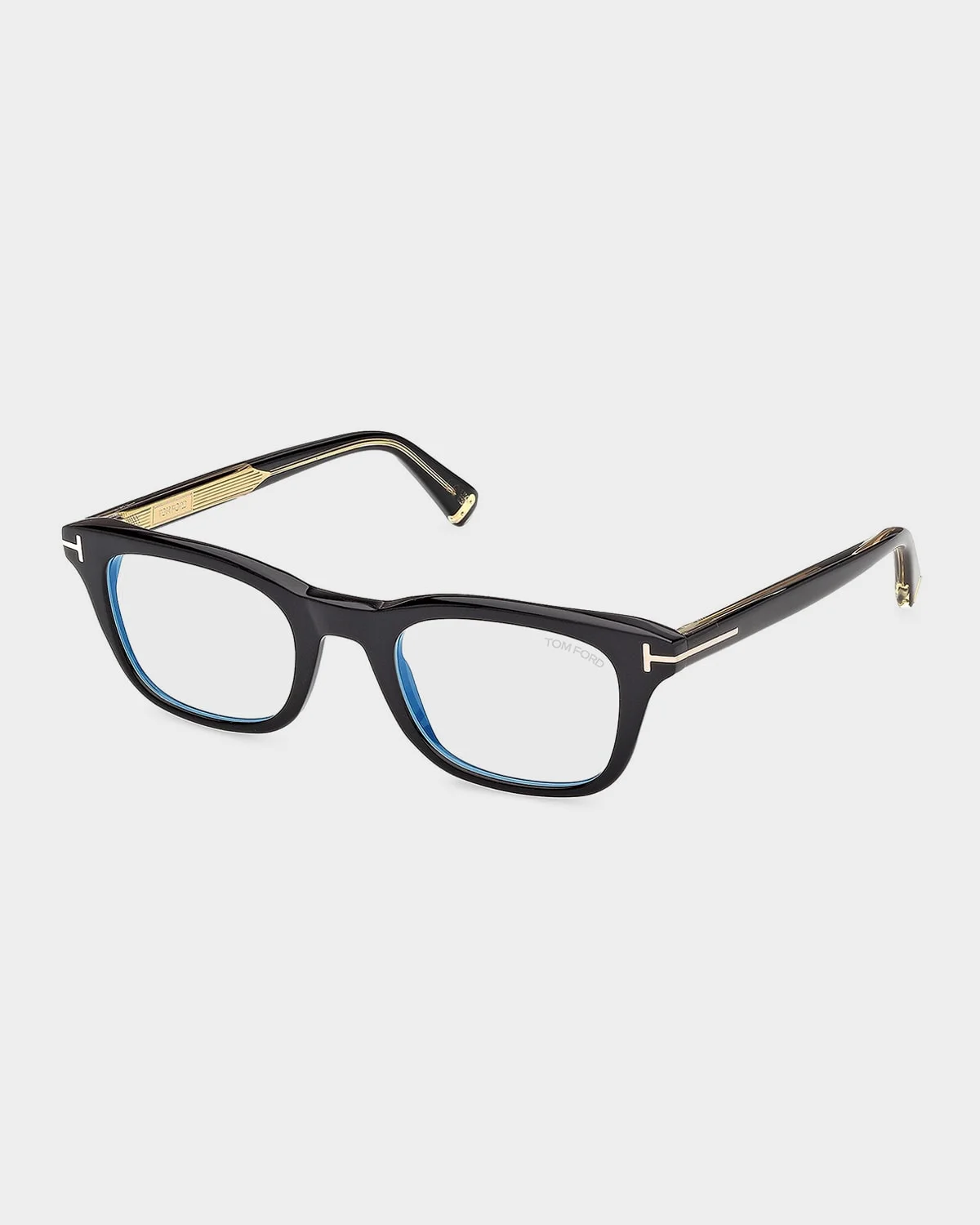 Men's Acetate Square Blue-Block Optical Frames - 1