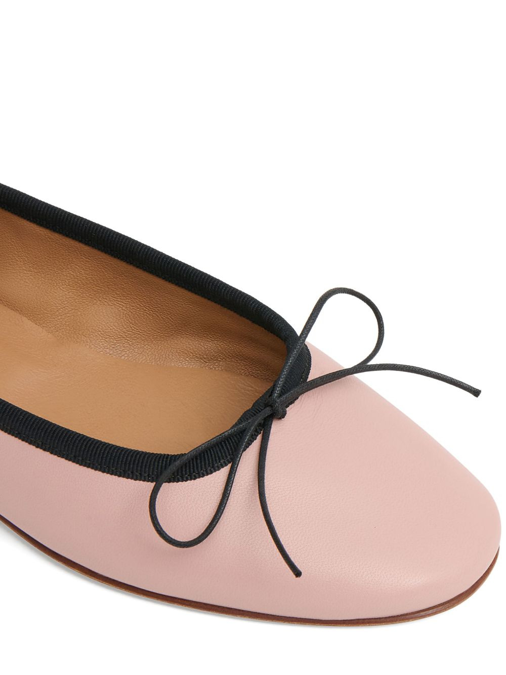 Dance bow-detail lambskin ballet flats - 5