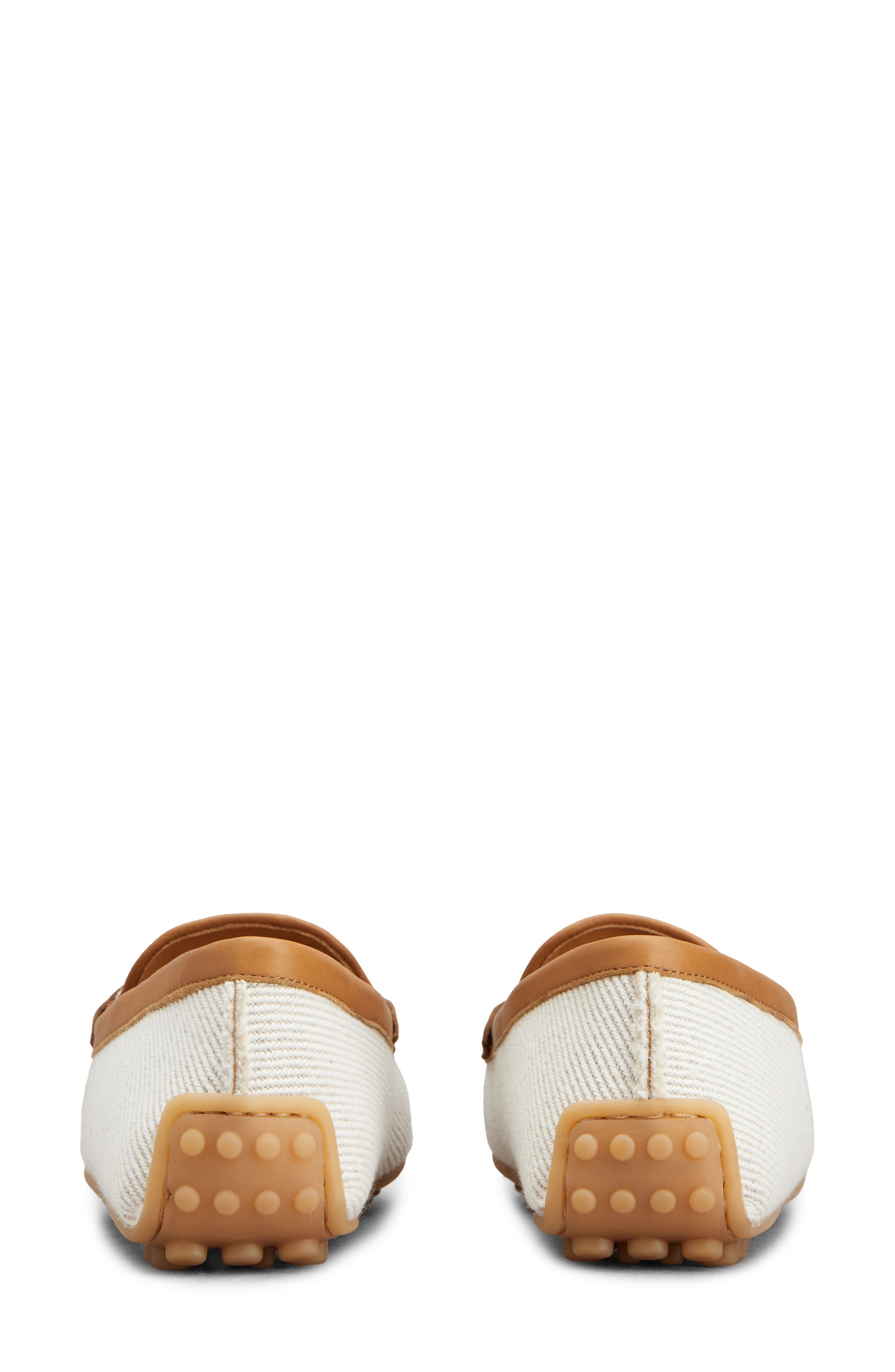 Tod's City Gommino Driving Shoe in Bianco Calce/Kenia at Nordstrom - 6