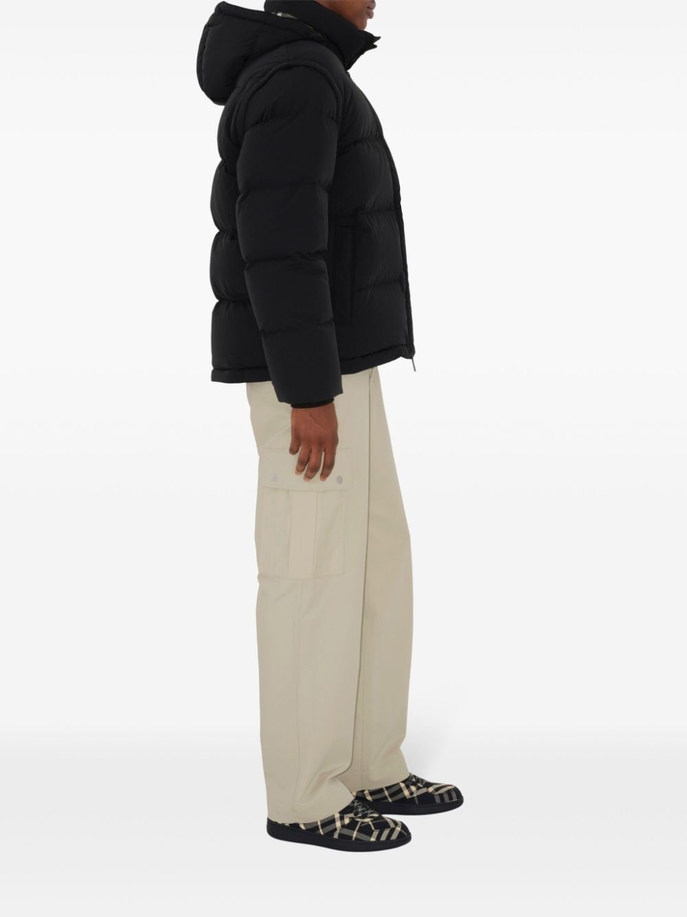 detachable-sleeve padded jacket - 3