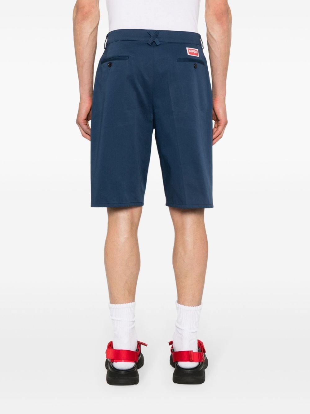 logo-embroidered bermuda shorts - 4