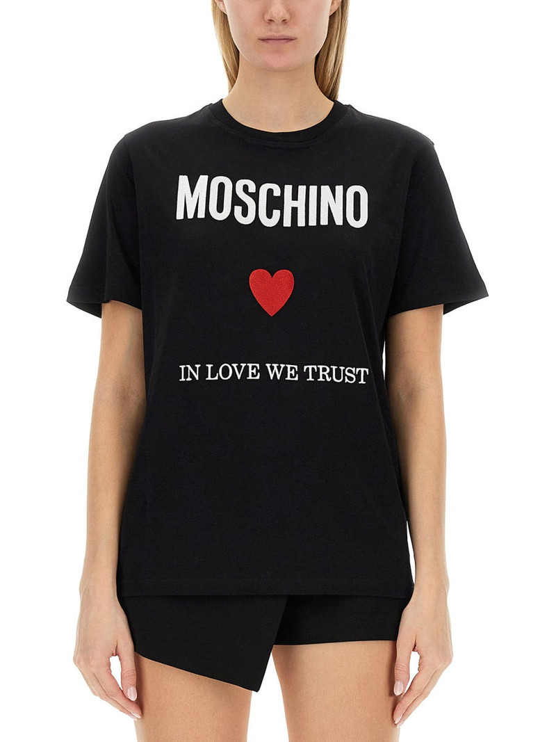 Moschino Women T-Shirt With Logo - 1