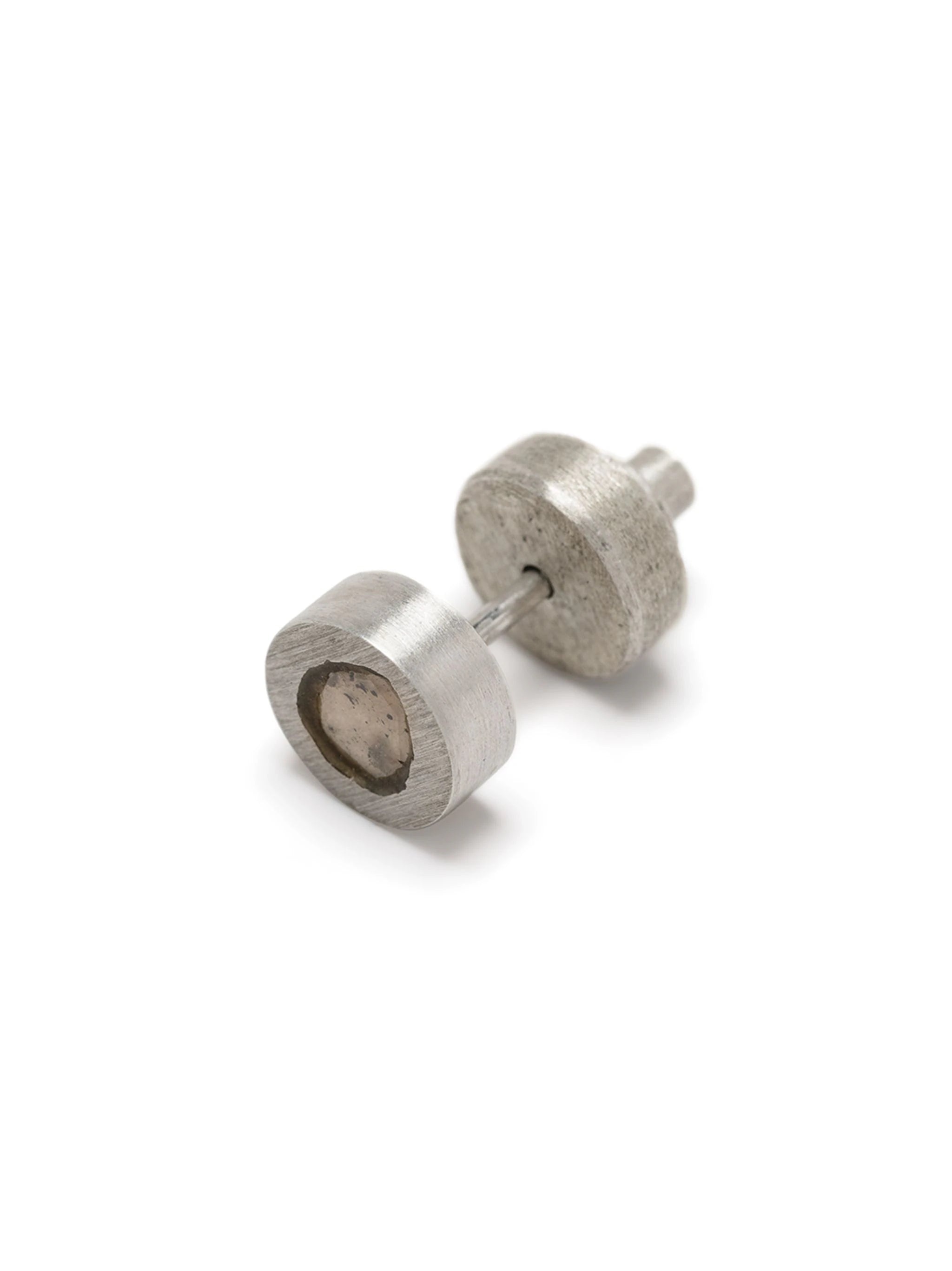 PARTS OF FOUR Stud Earring (0.2 CT, Tiny Faceted Diamond Slab, MA+FCDIA) - 3