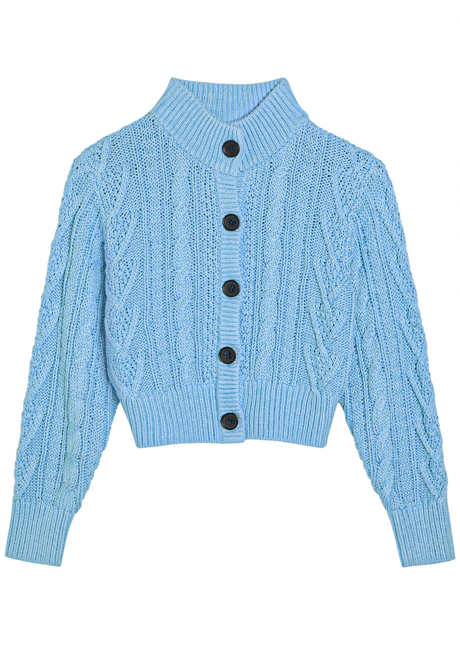 Emilia Wickstead Aleph Cable-knit Cotton Cardigan - 1