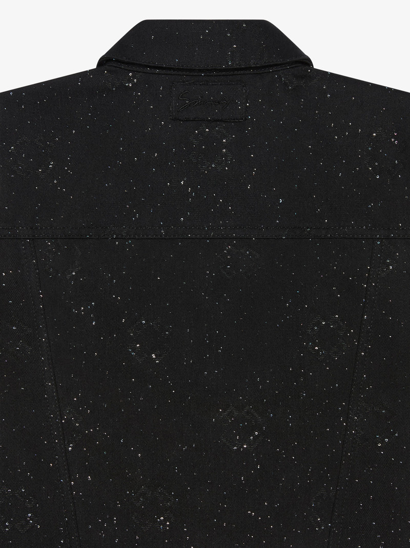 JACKET IN MONOGRAM 72 DENIM WITH SEQUINS 4