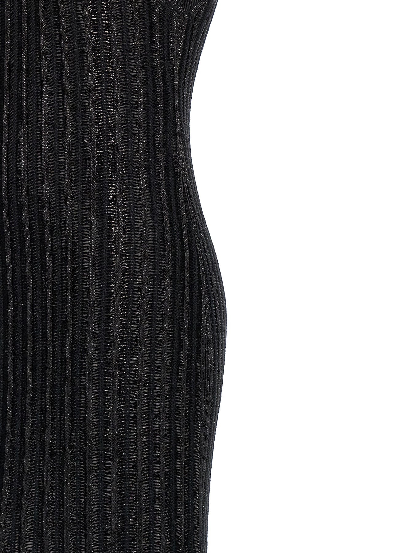 TOM FORD Laminated Knit Dress Dresses Black | wananluxury
