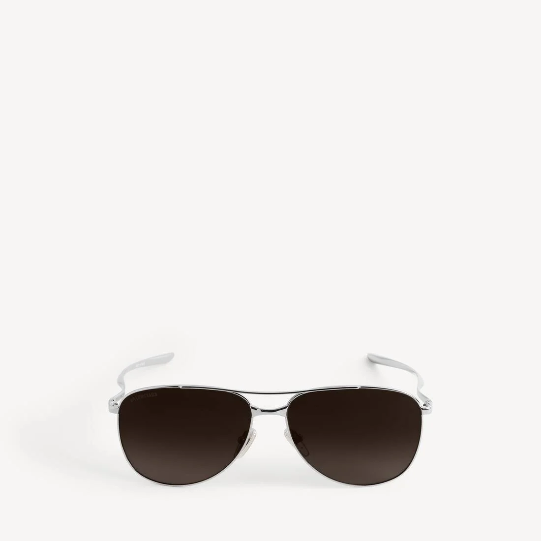 Men's Monday Pilot Sunglasses in Shiny Silver - 1