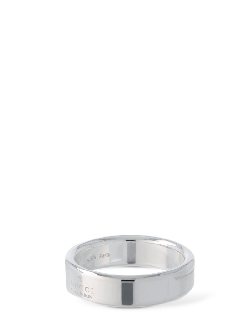 Gucci Tag sterling silver ring - 4