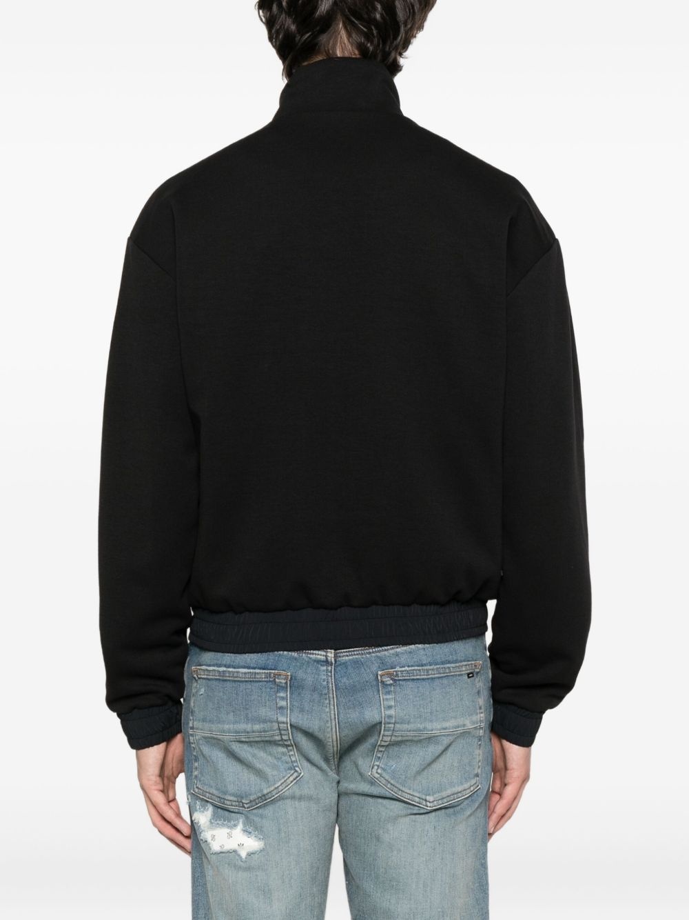 embroidered-logo sweatshirt - 4