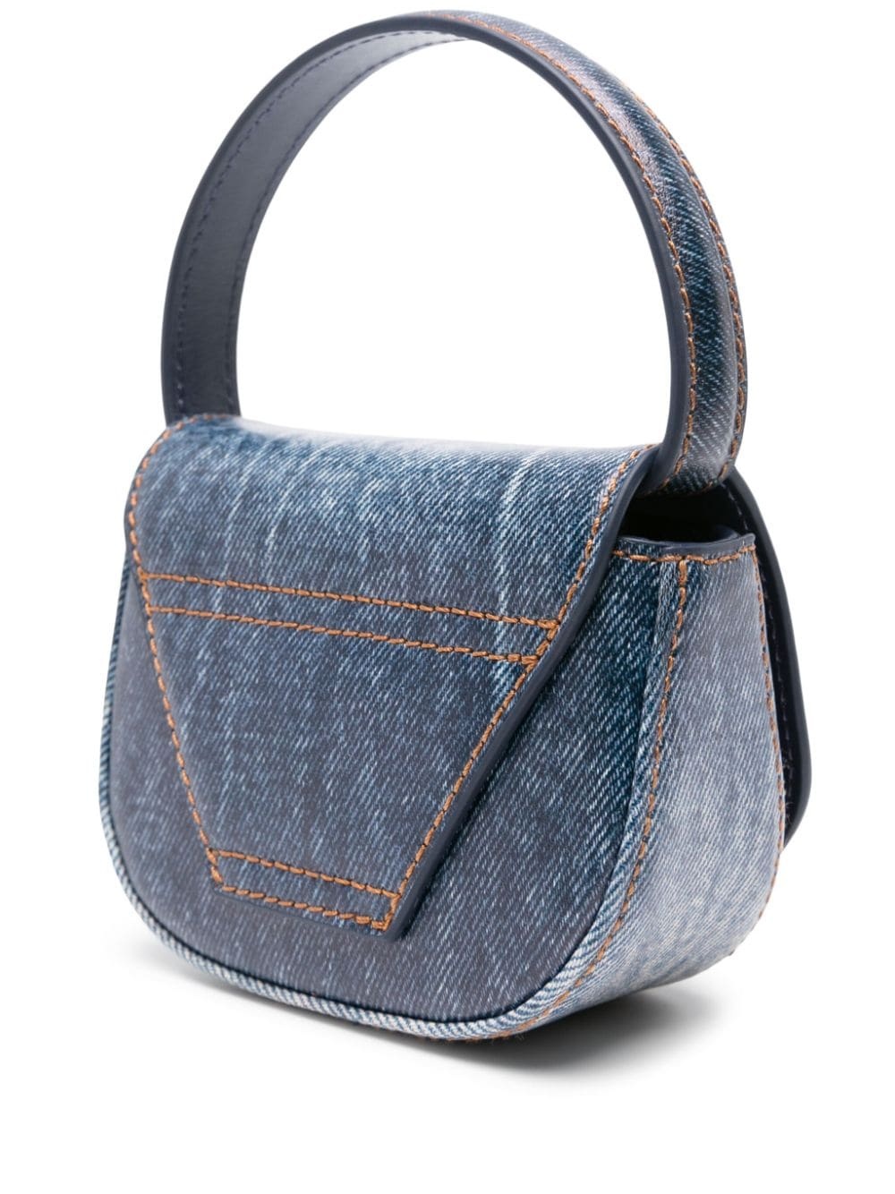 1dr denim-print leather mini bag - 3