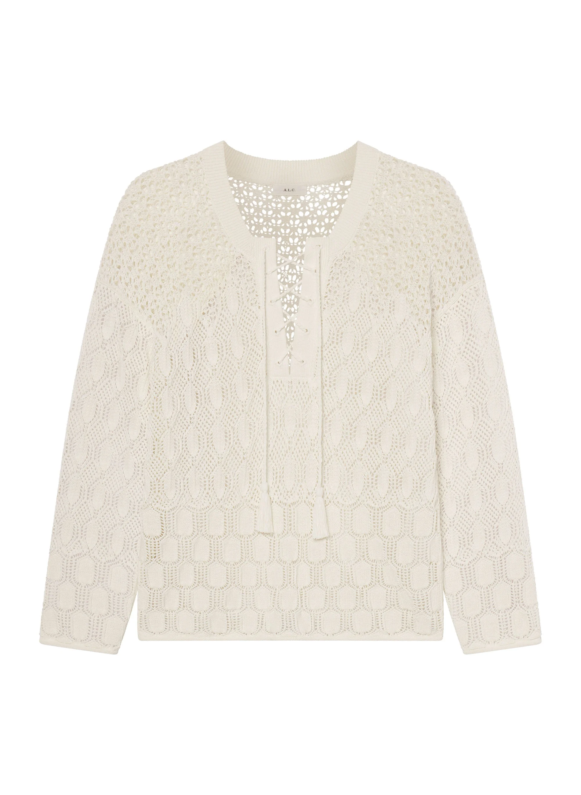 Keri Crochet Knit Sweater - 1