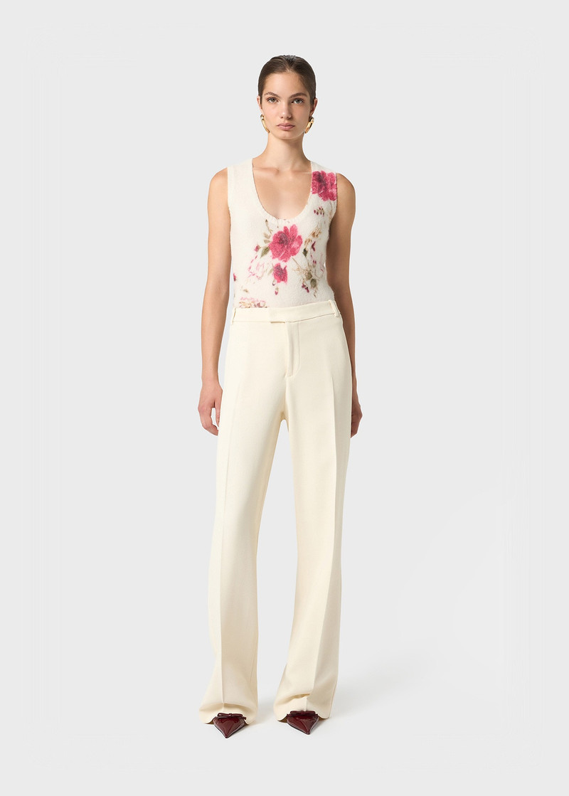 Blumarine WIDE LEG PANTS IN CRÊPE VISCOSE outlook