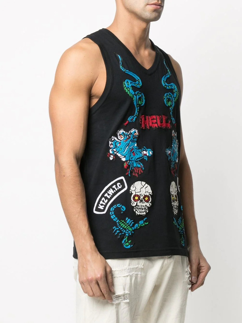 Patches unisex vest top 4