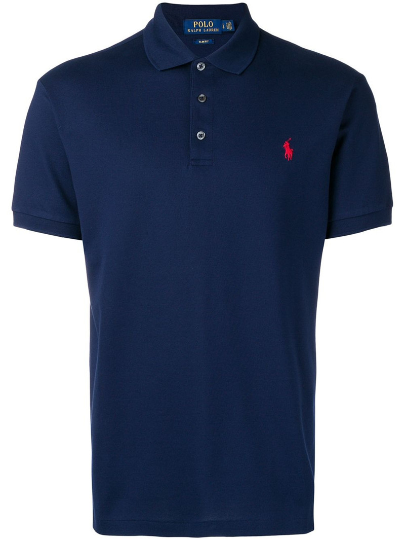 embroidered logo polo shirt 1