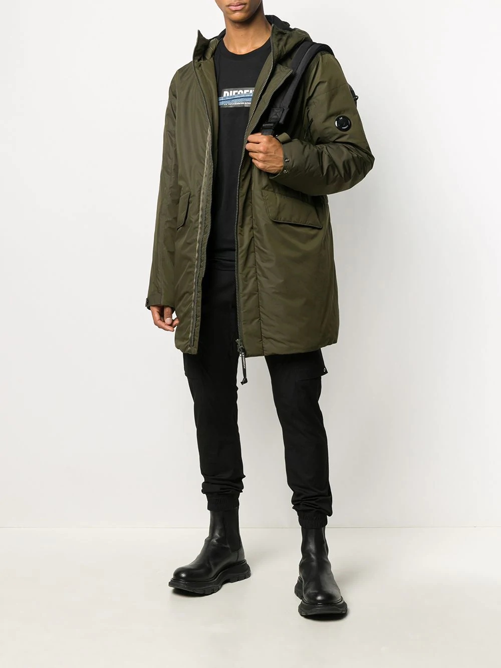 hooded parka coat - 2