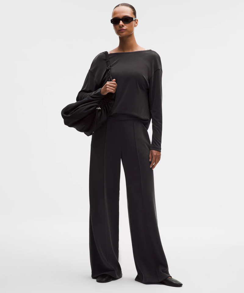 Softstreme Pintuck High-Rise Wide-Leg Pant *Regular 1