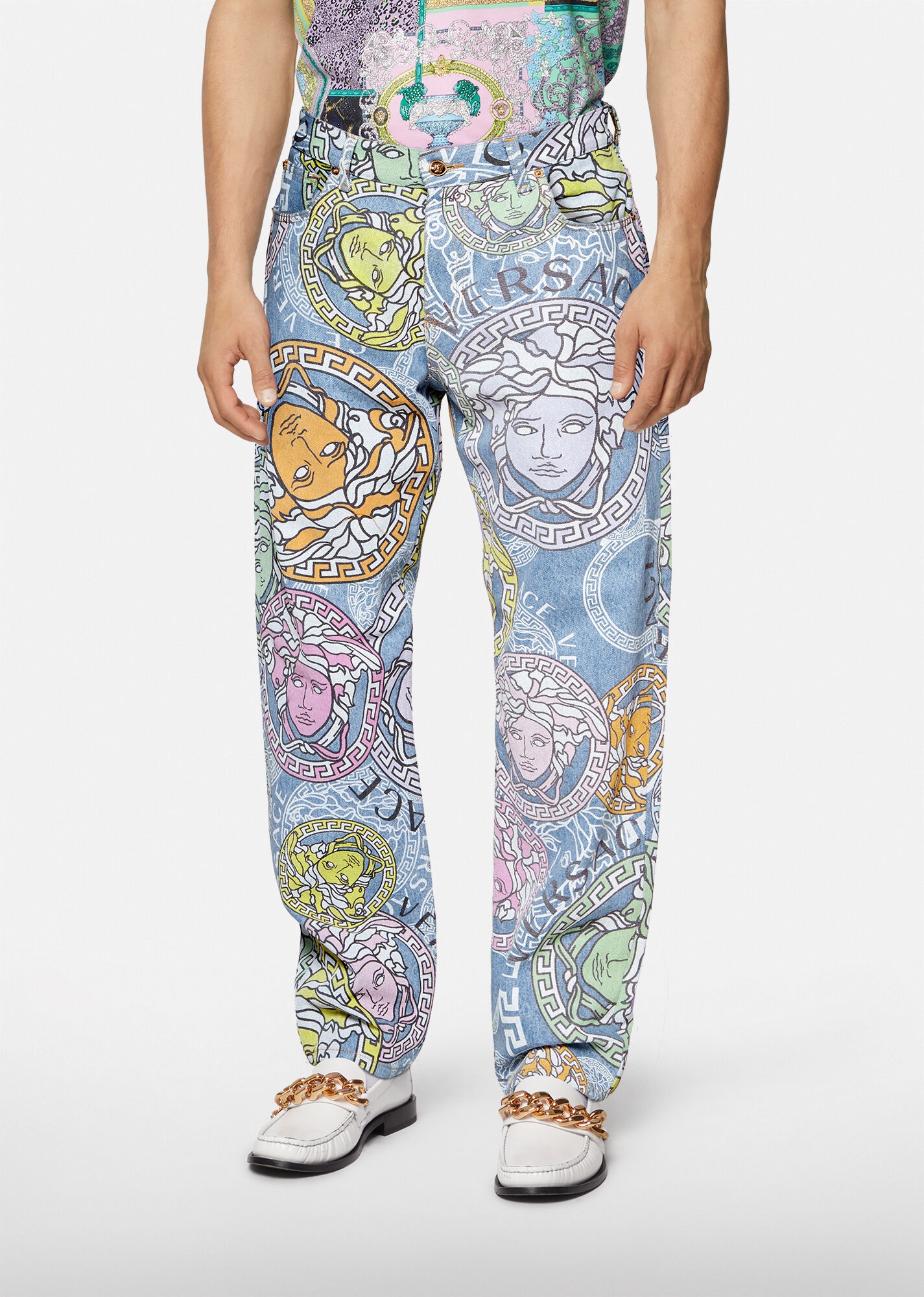 Medusa Amplified Print Jeans - 2