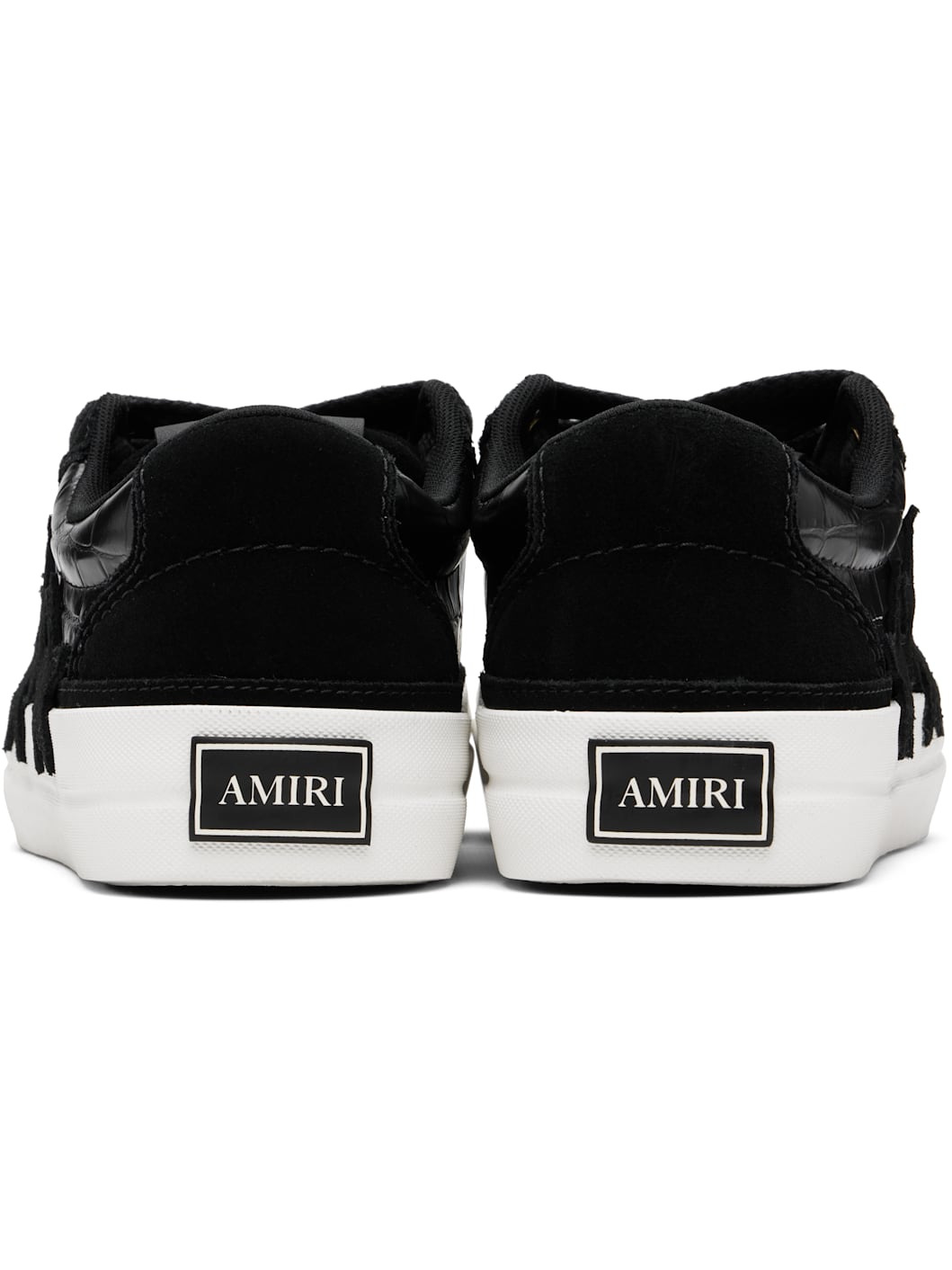Black Croc Debossed Sunset Skate Sneakers - 2