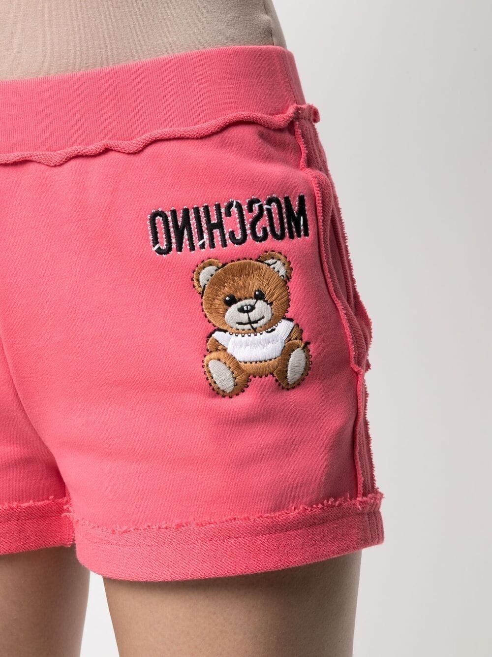 logo-embroidered jersey shorts - 5