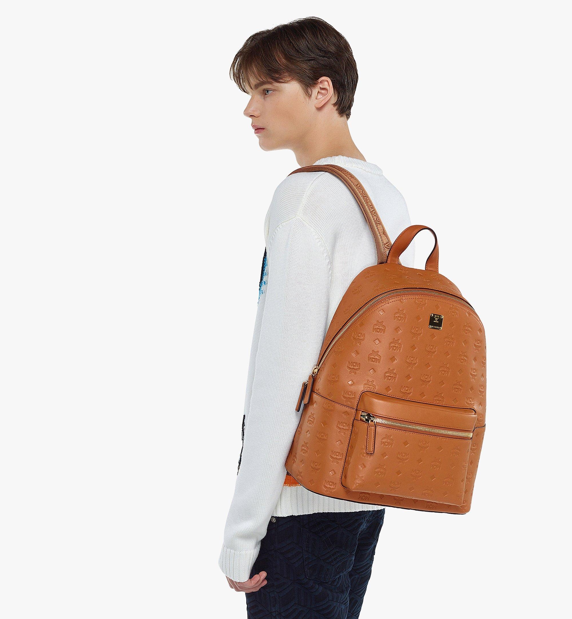 Stark Backpack in Embossed Monogram Leather - 6