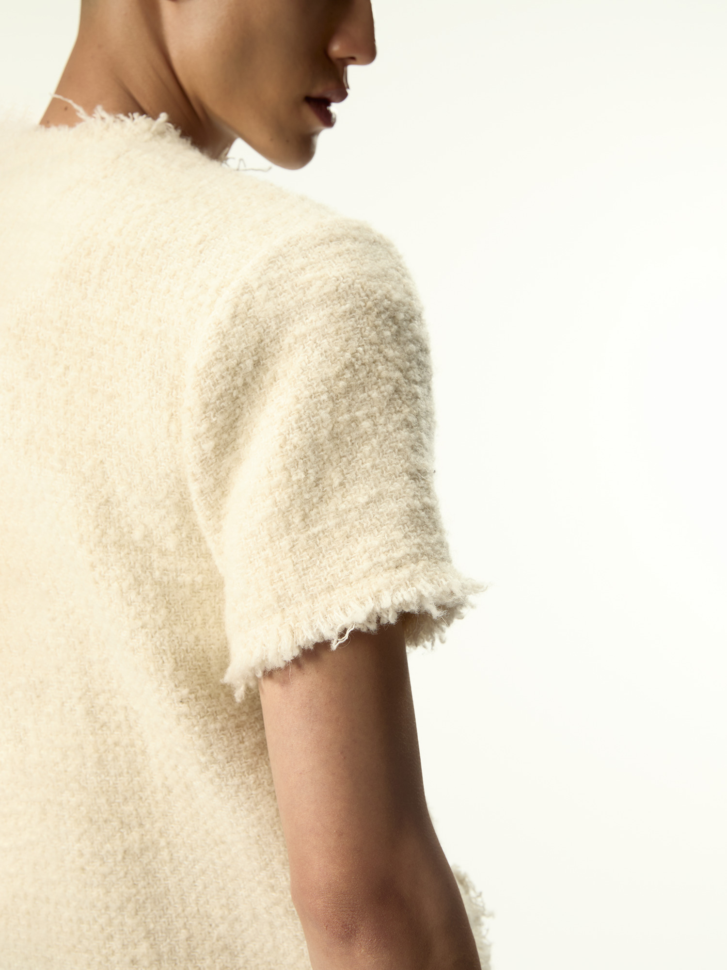 Darkettone Boucle Tee Off White - 4