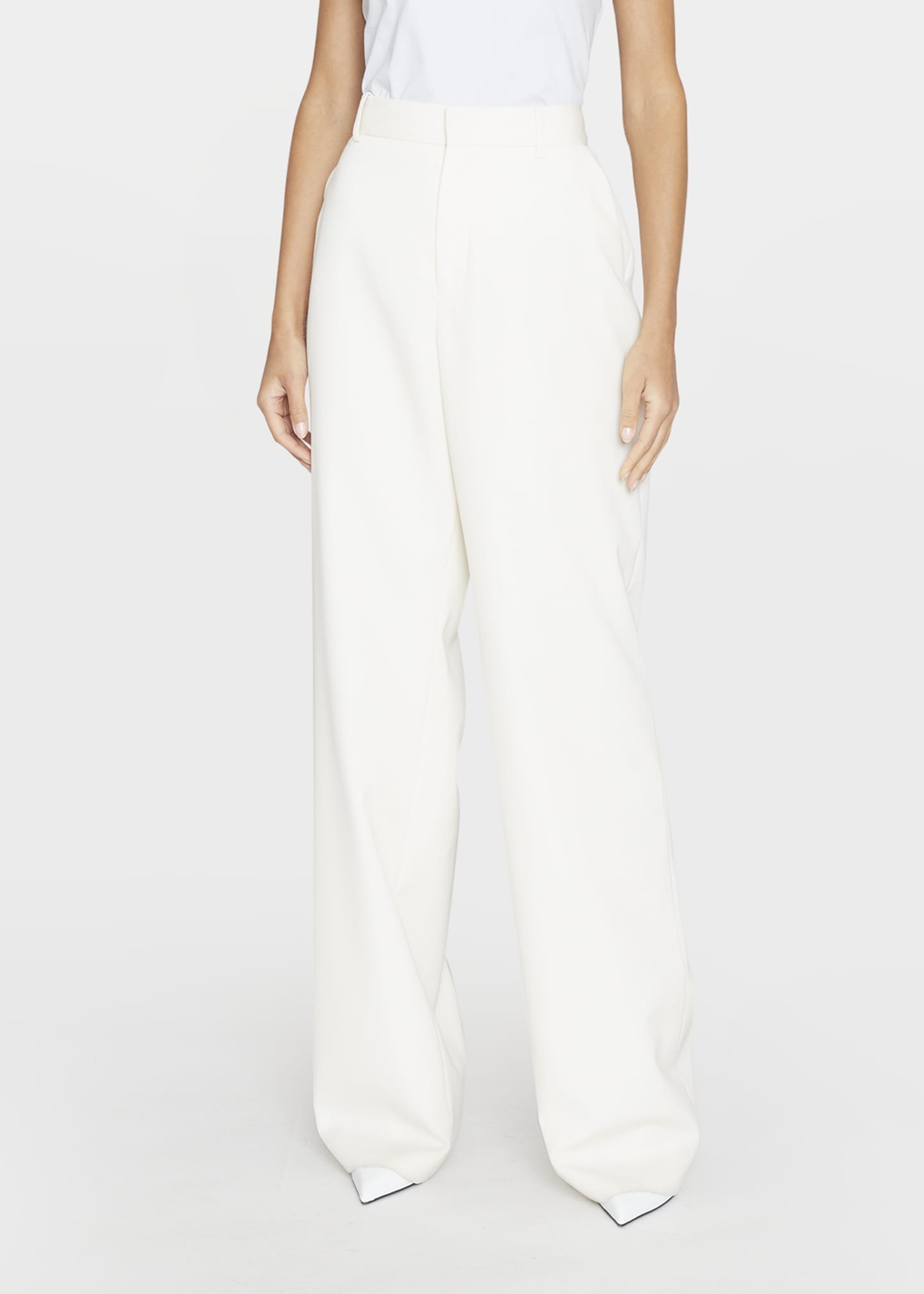 Wide Leg Suiting Trousers - 4