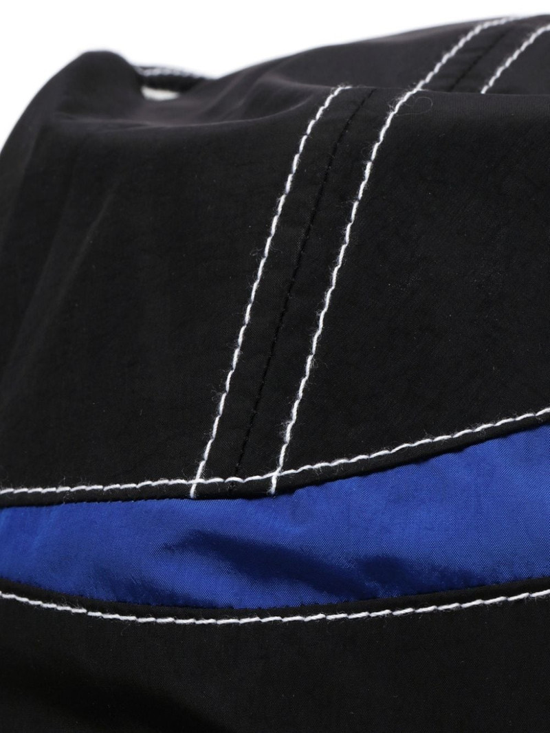 colour-block panelled cap 4