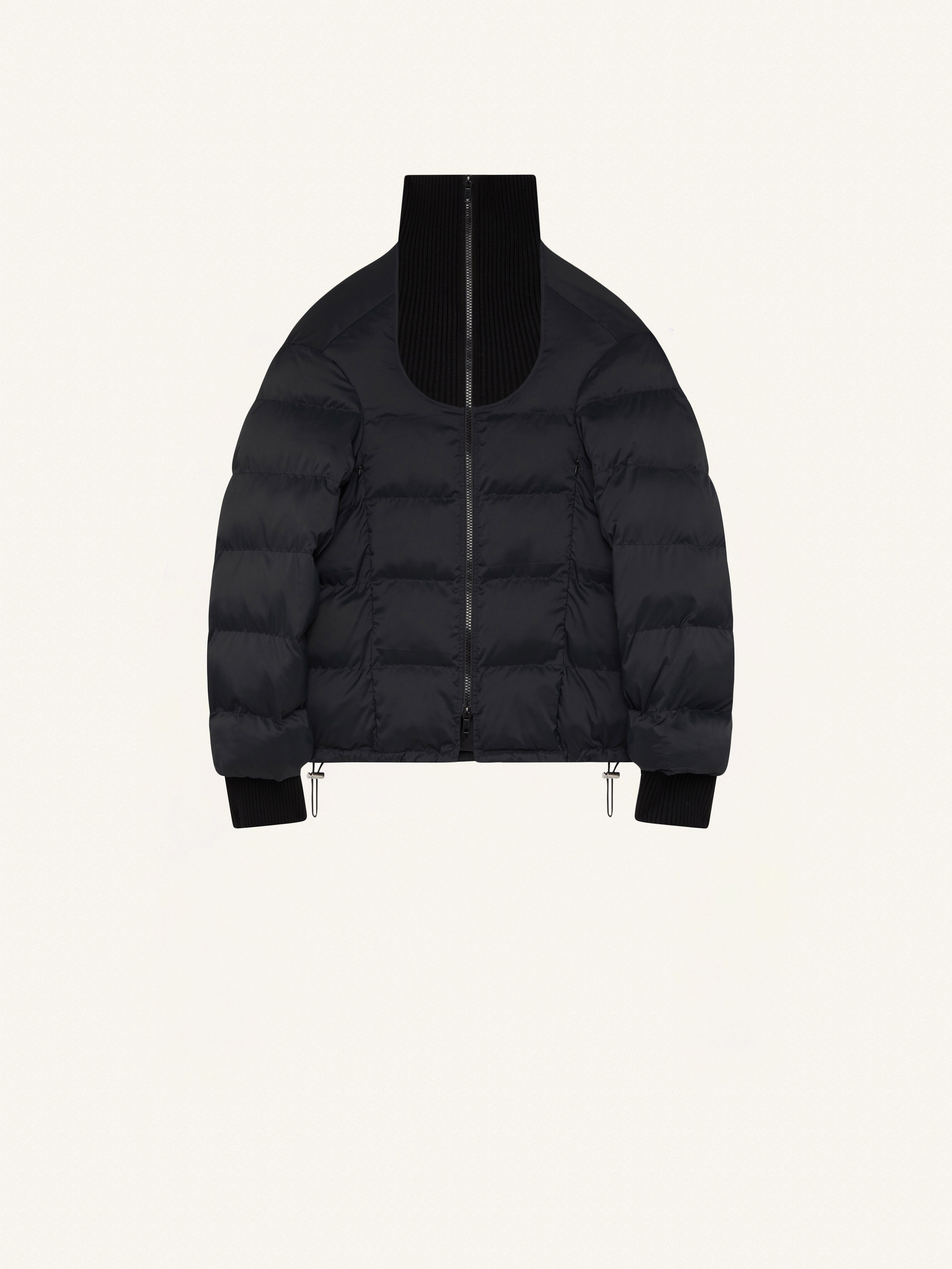 COAT NYLON HIGH COLLAR PUFFER - 1