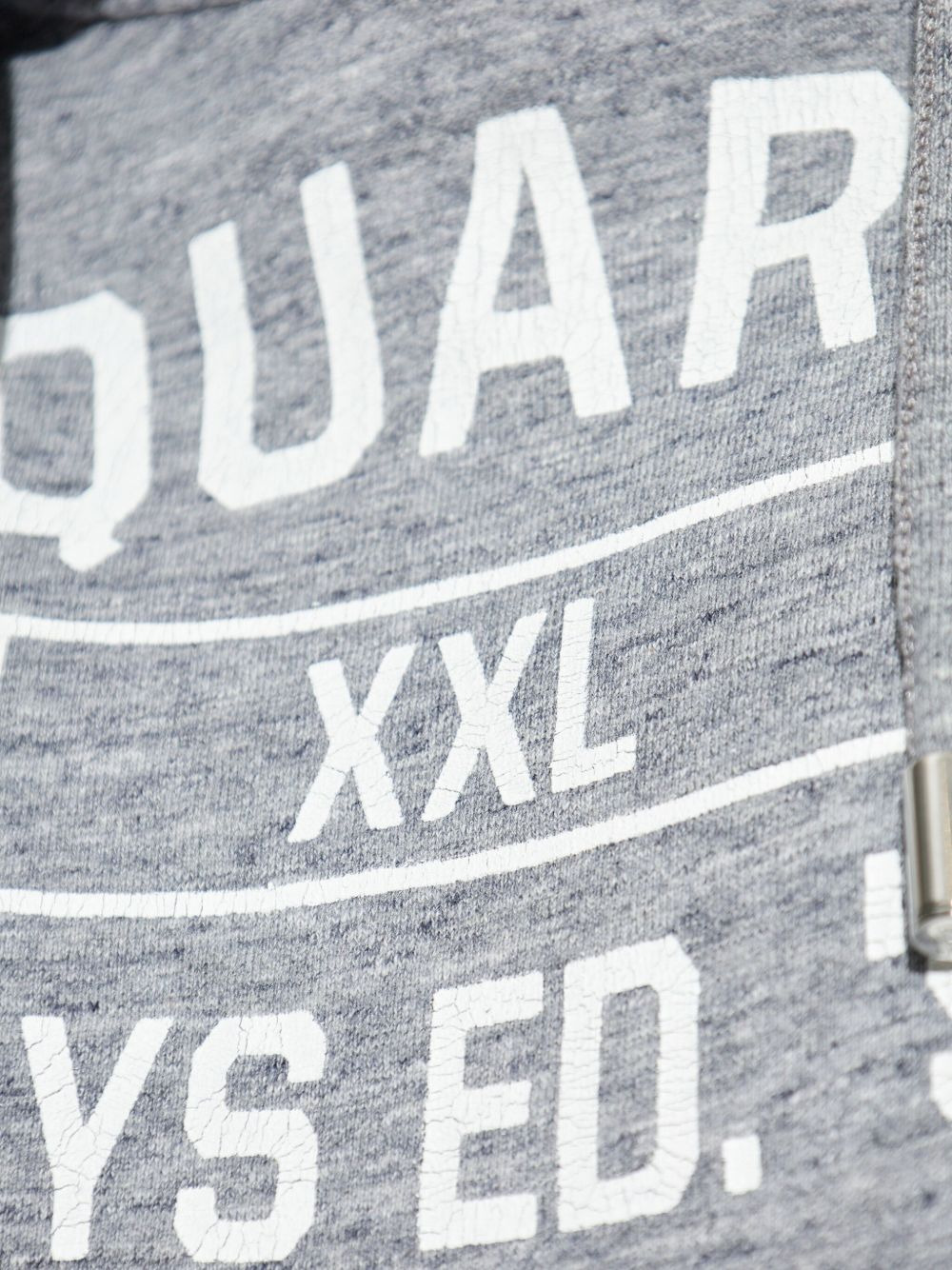 distressed-detail hooded bodysuit - 5