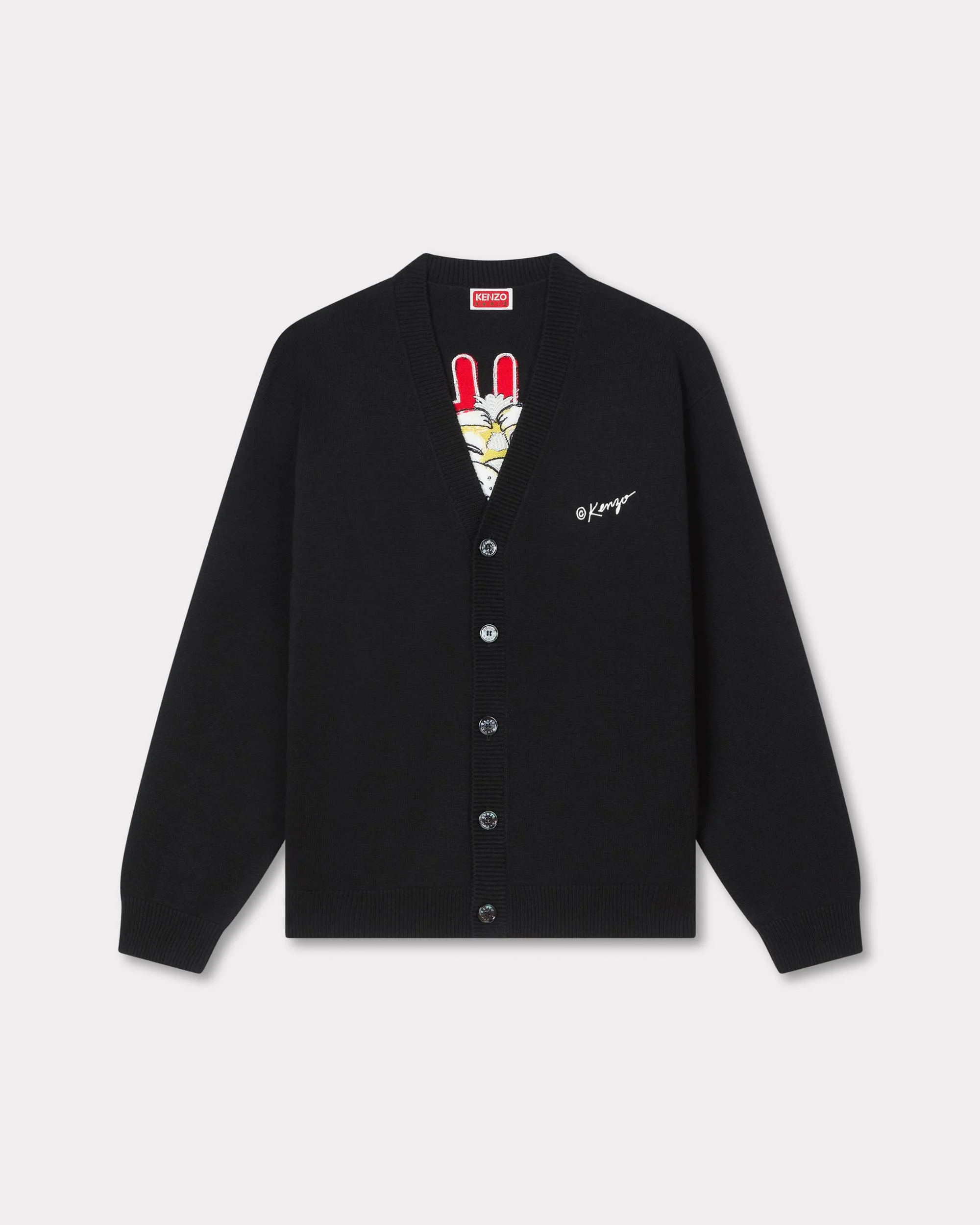 'KENZO Wild Tiger' cardigan in wool cotton - 1